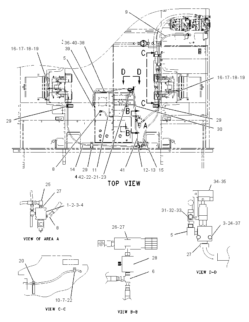 LINES GP-PARKING BRAKE 1627444 CAT
