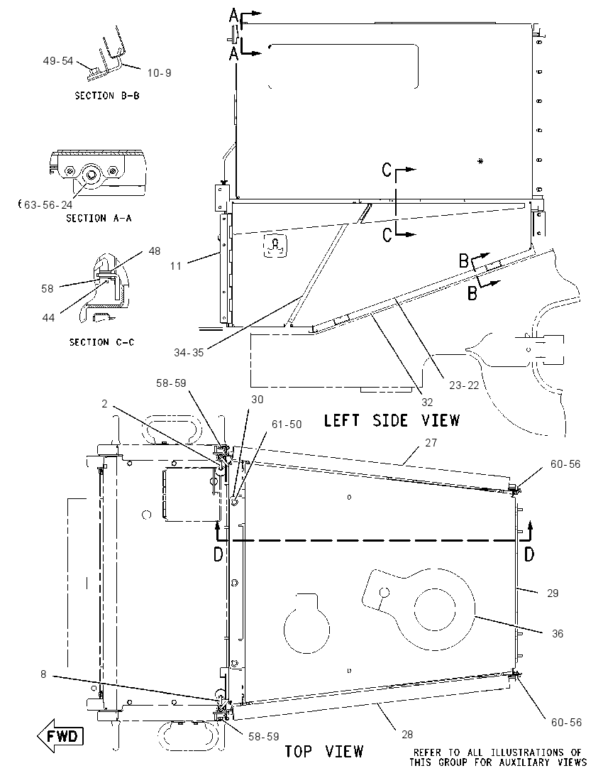 Капот с защитой 1896418 CAT