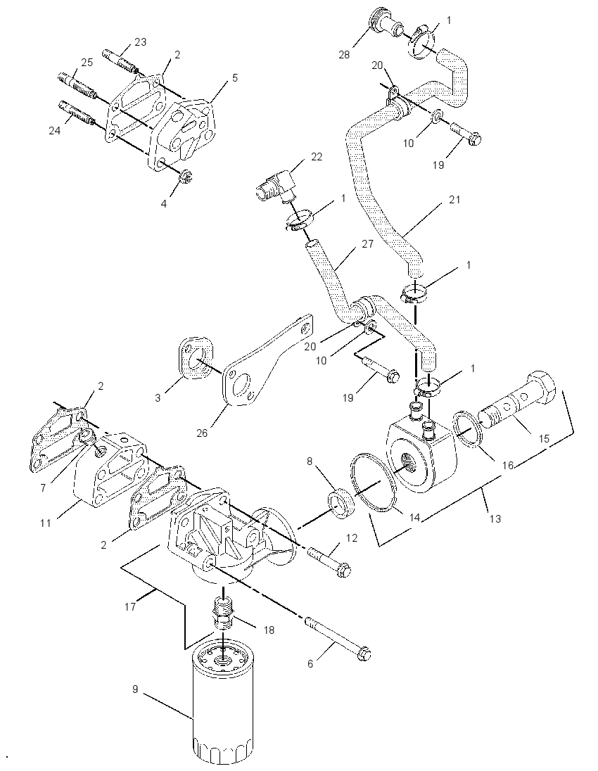 Маслоохладитель с основанием фильтра 2194752 CAT