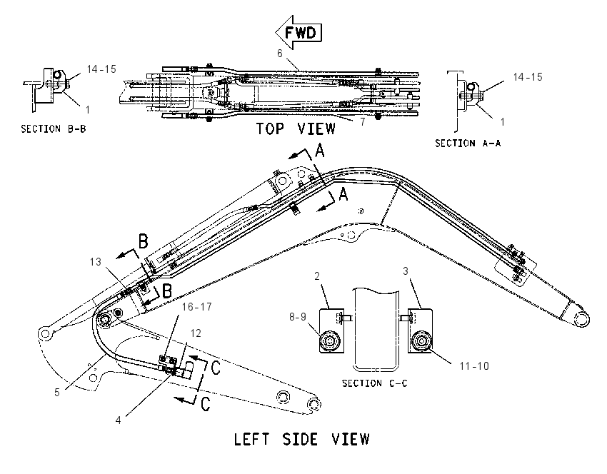 LINES GP-WORK TOOL 1636939 CAT