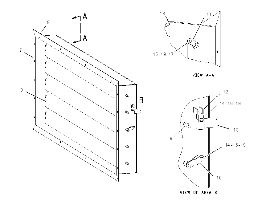 LOUVER AS 2157535 CAT