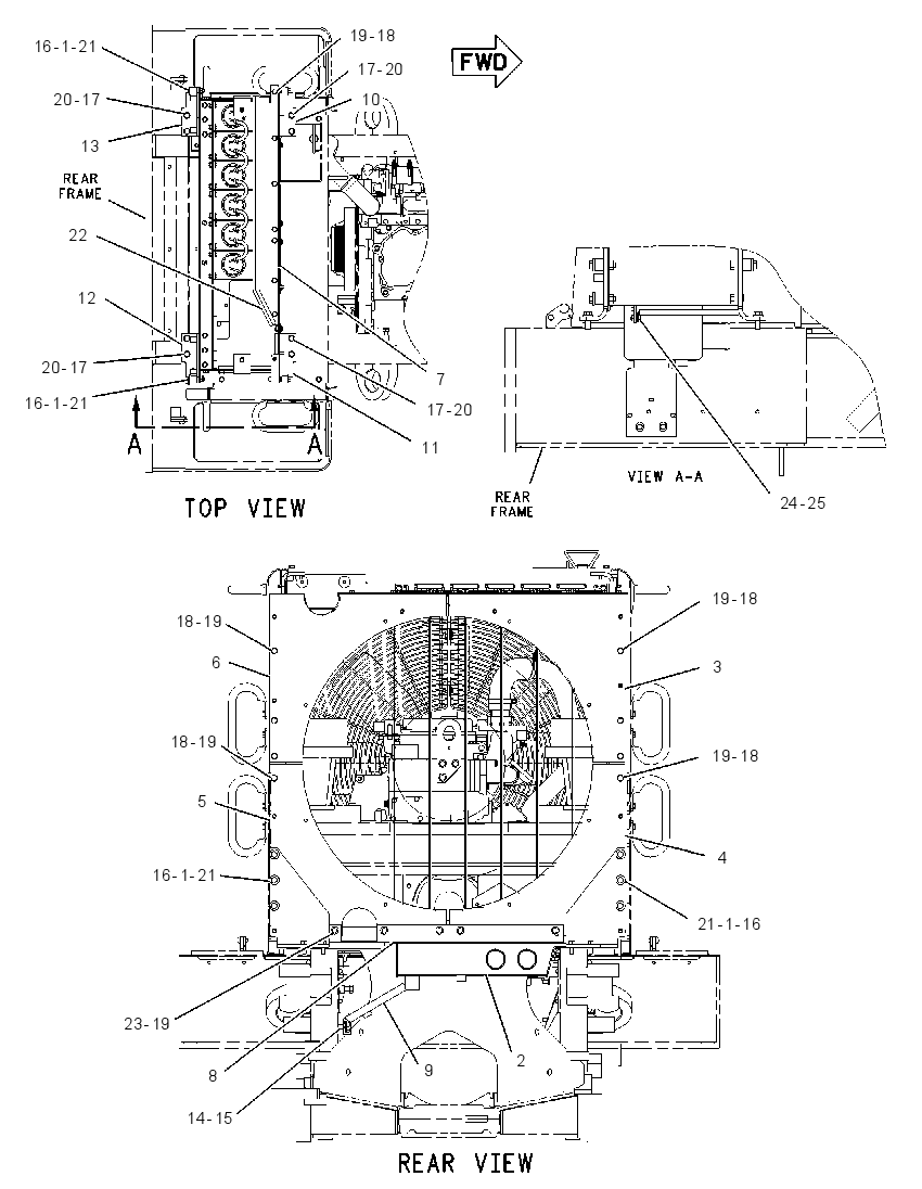 Радиатор 1896424 CAT