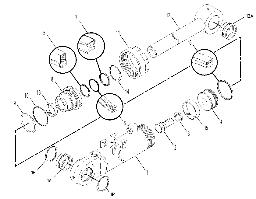 CYLINDER GP-UNDERCARRIAGE 1234121 CAT
