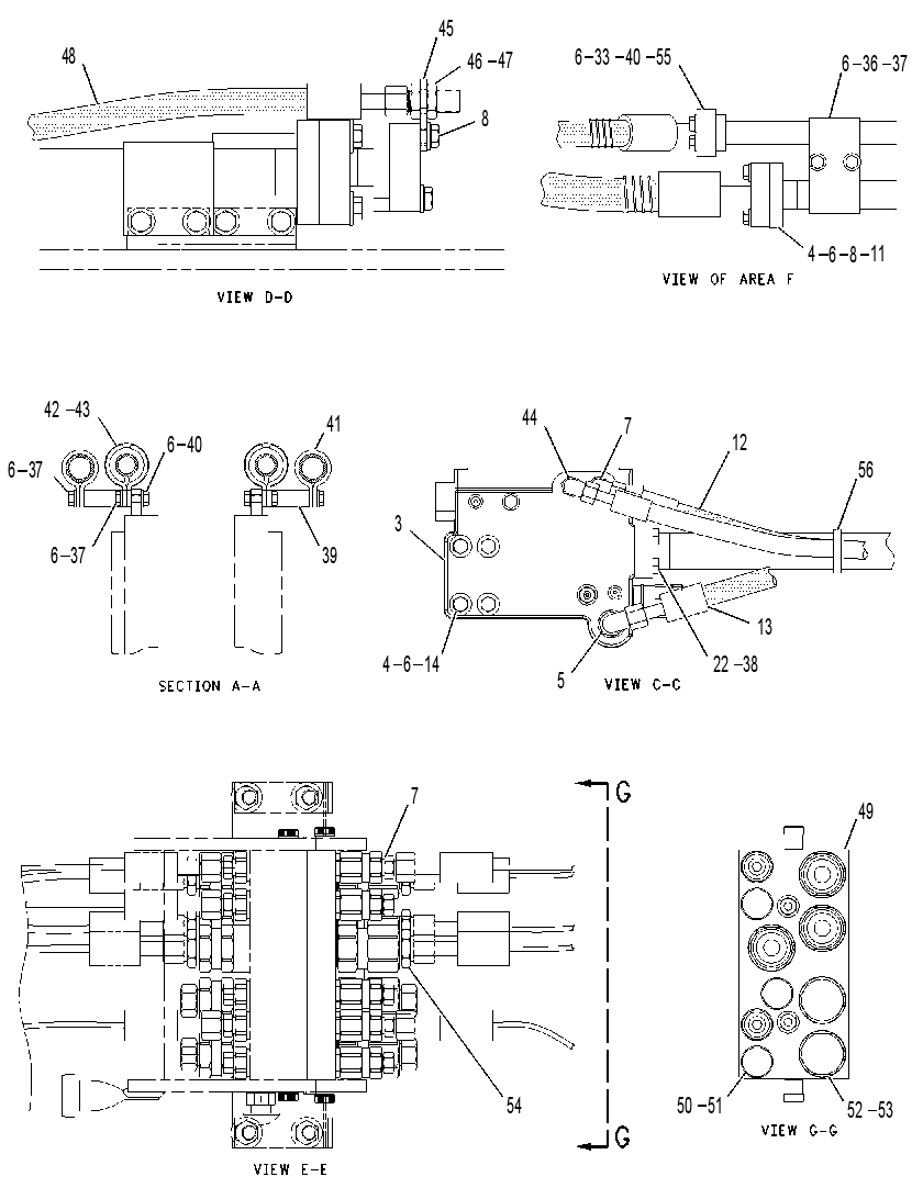Трубопроводы стрелы 2218416 CAT