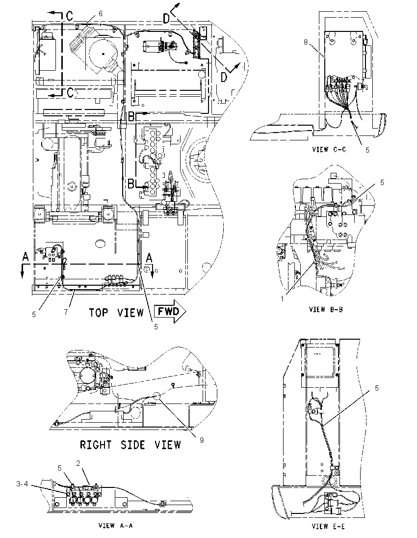 WIRING GP-GRAPPLE CONTROL 2207247 CAT