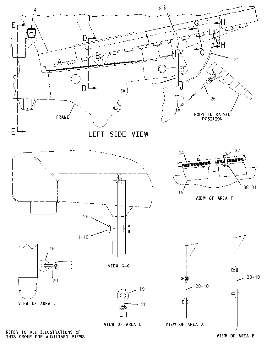 MOUNTING GP-TRUCK BODY 2179662 CAT