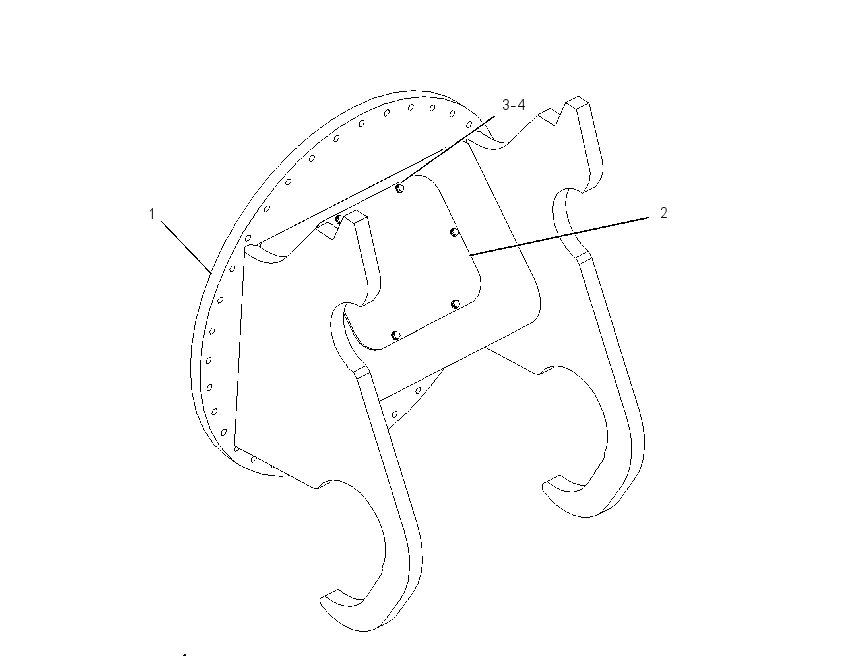 Кронштейн крепёжный 1939233 CAT