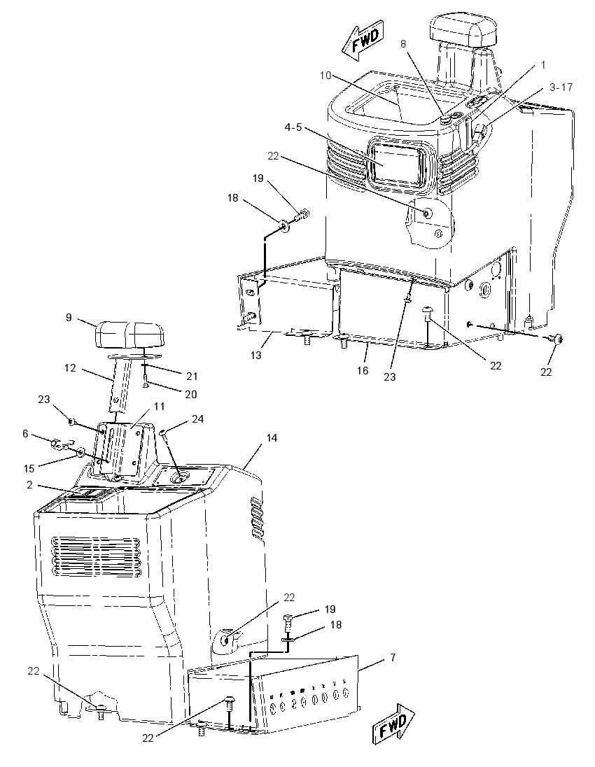 SUPPORT GP-HYDRAULIC CONTROL 1743625 CAT