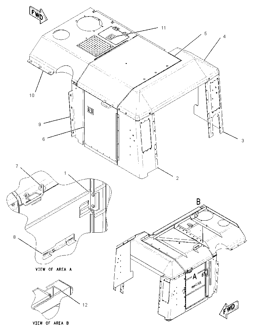 HOOD GP-TRACTOR 2152127 CAT