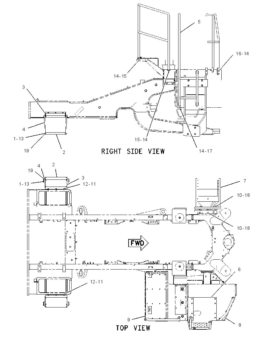 HANDRAIL & STEP GP 2060068 CAT