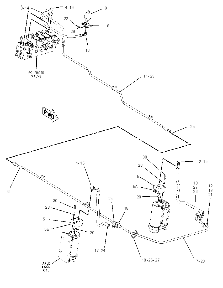 VALVE & LINES GP-AXLE LOCK 1791363 CAT