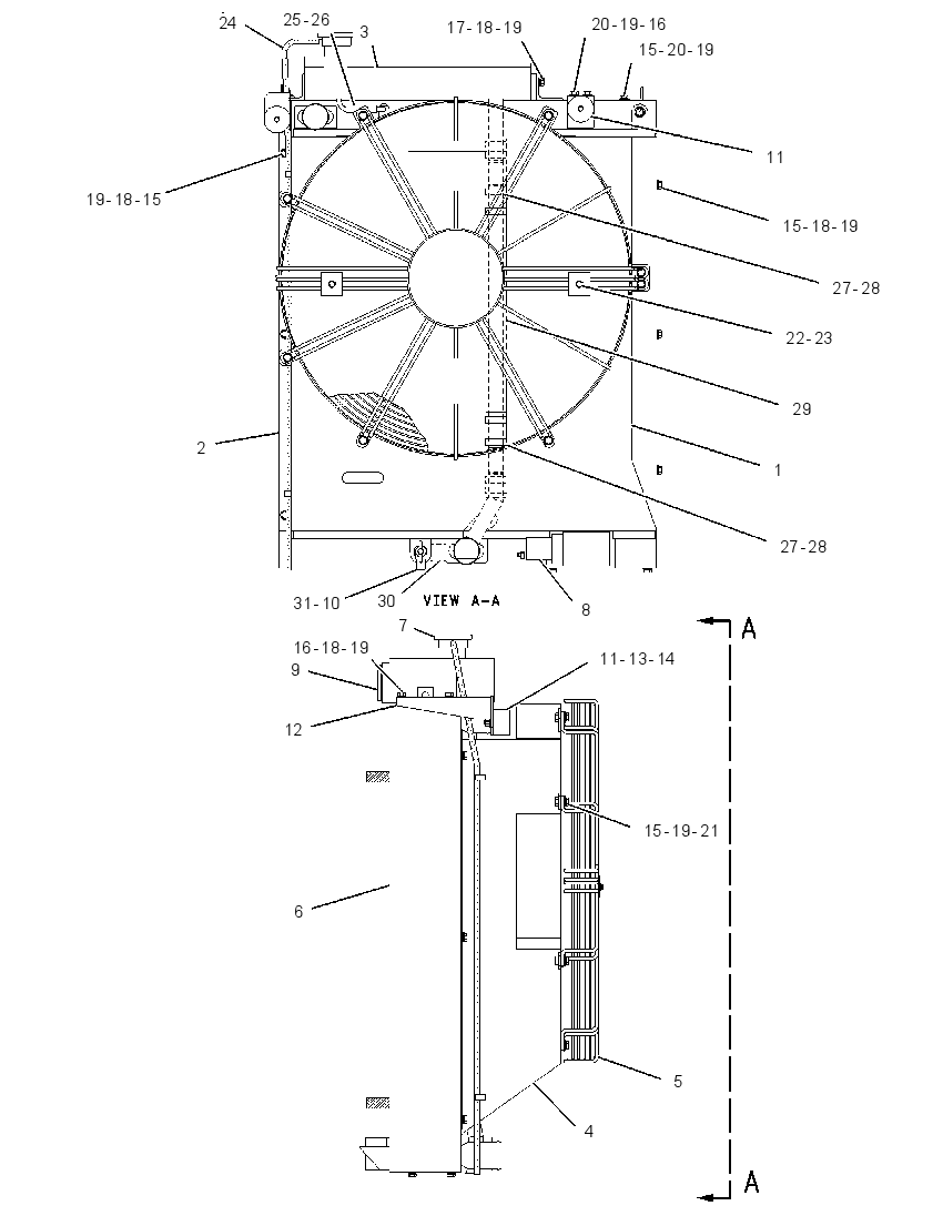 RADIATOR & OIL COOLER GP 1931017 CAT