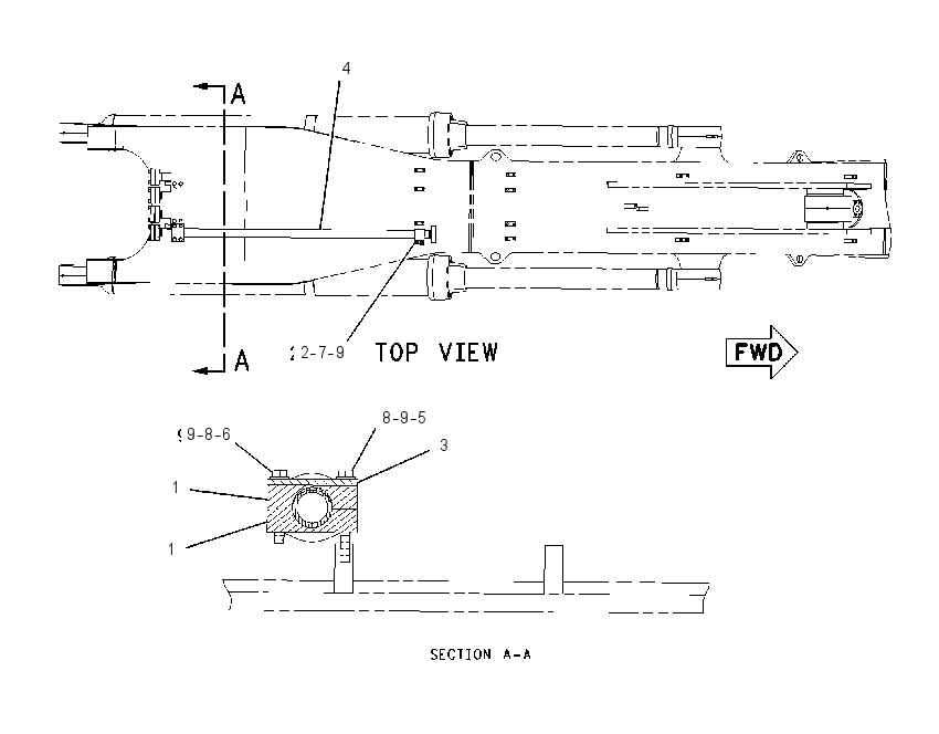 Трубопроводы стрелы 2196463 CAT