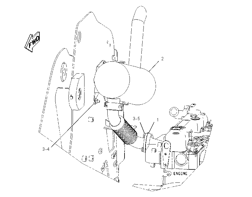 MOUNTING GP-MUFFLER 2146292 CAT