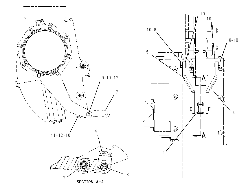 LEVER GP-MANUAL AIR SHUTOFF 1954570 CAT