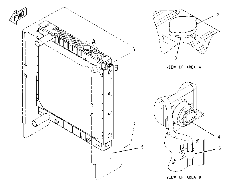 RADIATOR & OIL COOLER GP 1966983 CAT