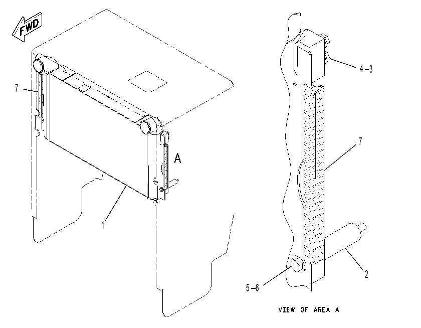 AFTERCOOLER & MOUNTING GP 1966984 CAT