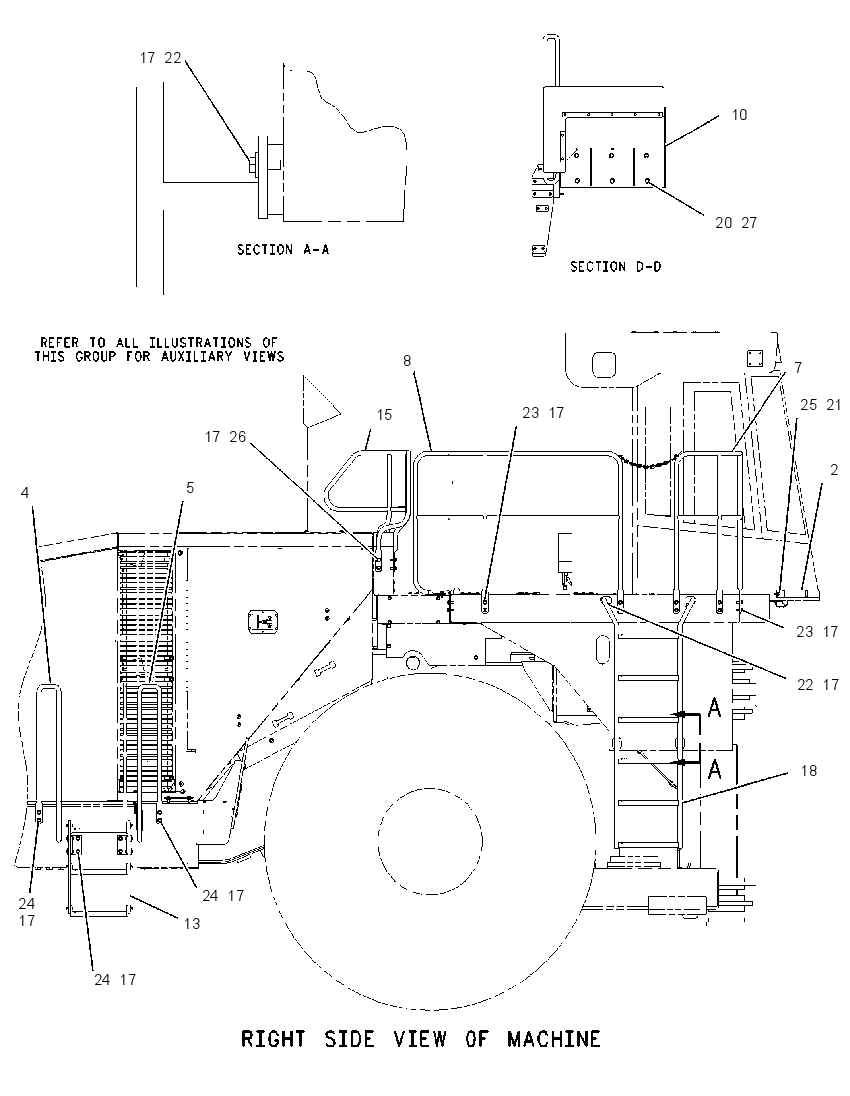 HANDRAIL & STEP GP 1947652 CAT