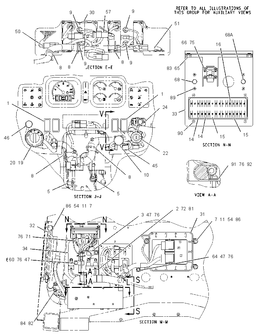 Проводка кабины 1956255 CAT