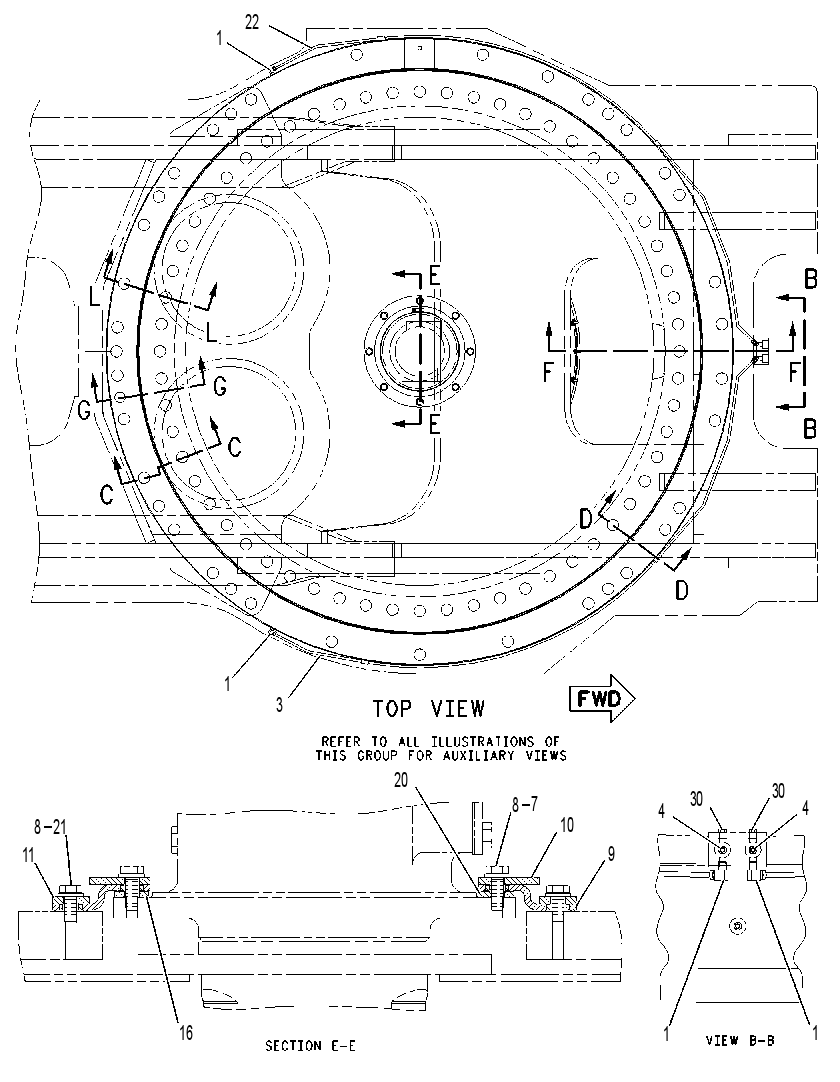 Шестерня с подшипником механизма поворота 1912646 CAT