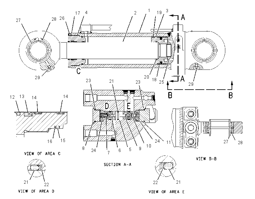 CYLINDER GP-BLADE 2213540 CAT