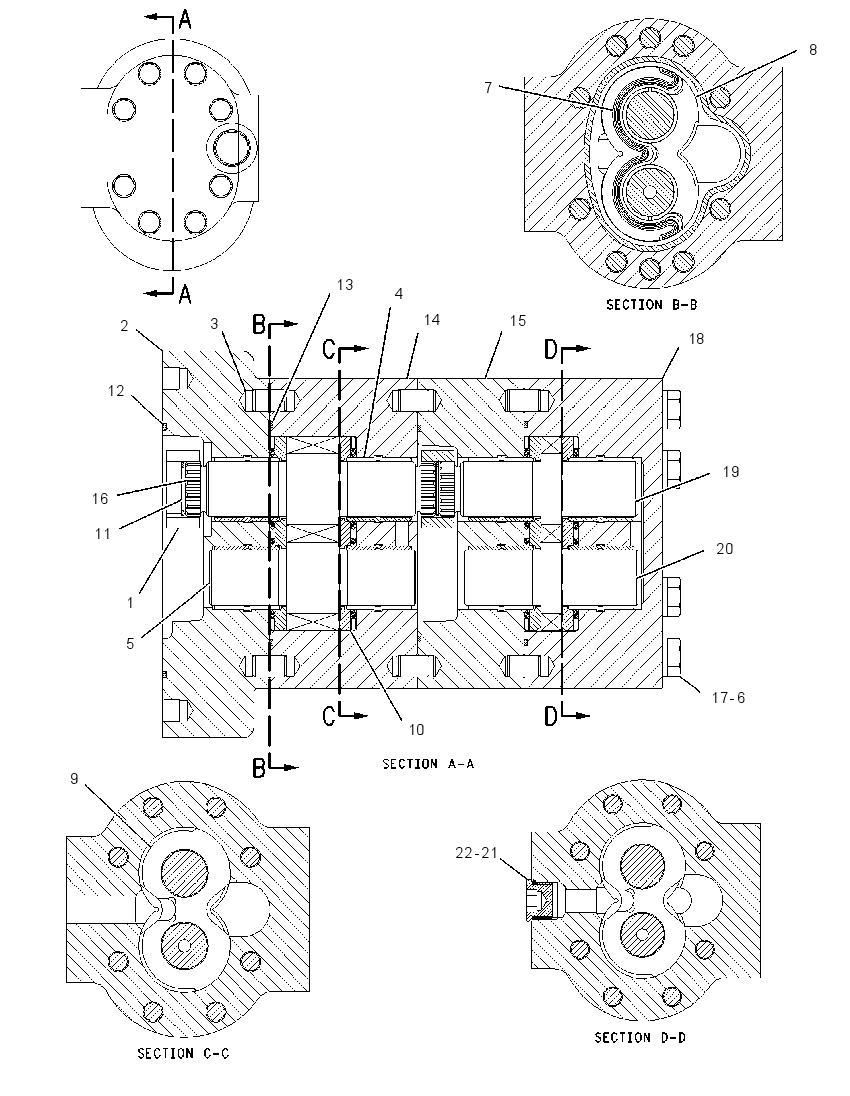 HOUSING GP-PUMP 2078610 CAT