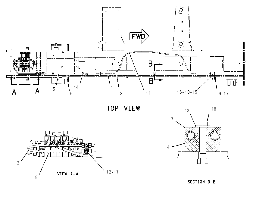 LINES GP-FRAME LEVELING 2097618 CAT