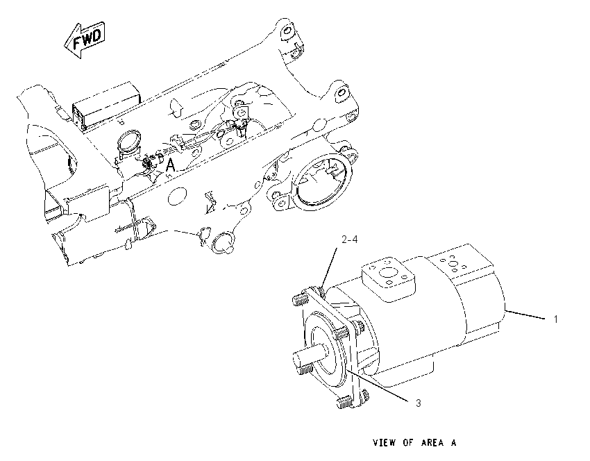 PUMP & MTG GP-REAR AXLE LUBE 2222853 CAT