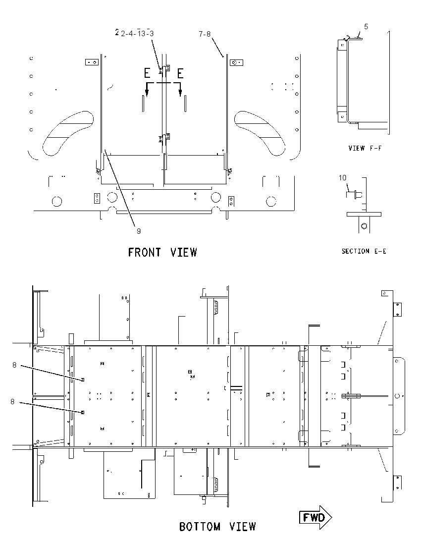 FRAME GP-MAIN 1408380 CAT