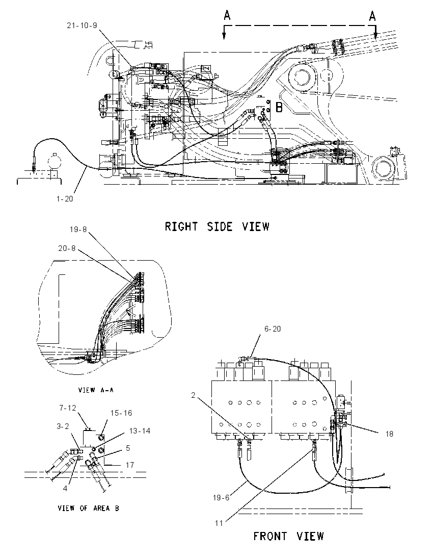 Трубопроводы управляющие 1962377 CAT