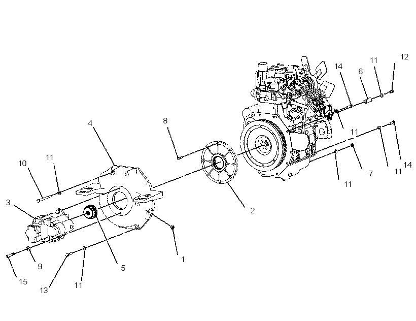 PUMP & MTG GP-PISTON & GEAR 1542616 CAT