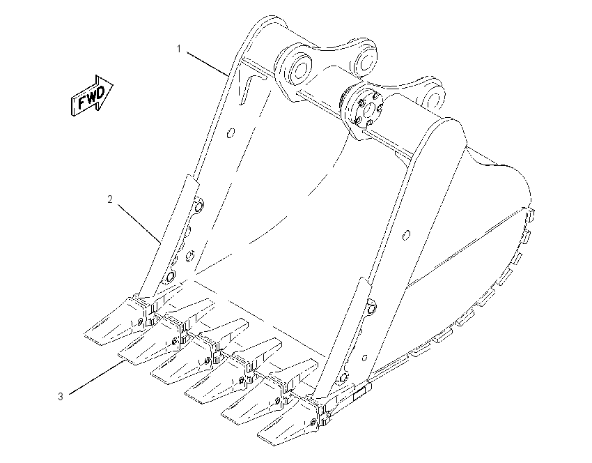 BUCKET AR-HEAVY DUTY ROCK 1636028 CAT