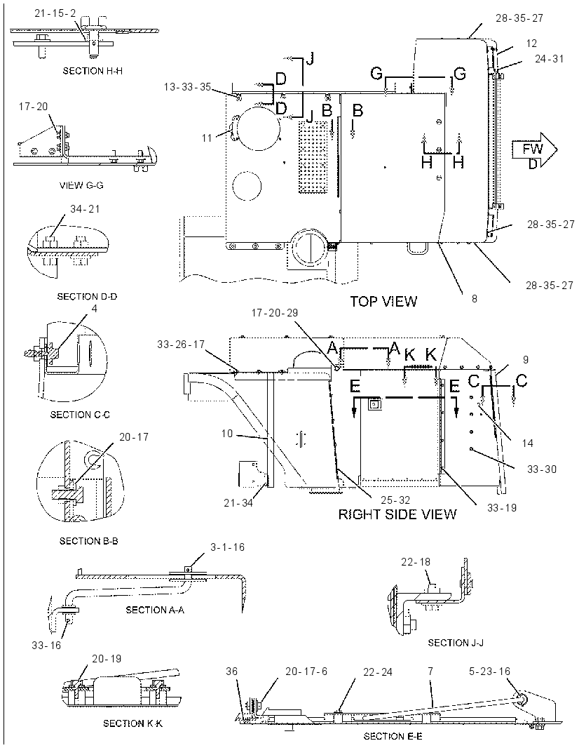HOOD GP-TRACTOR 1551662 CAT