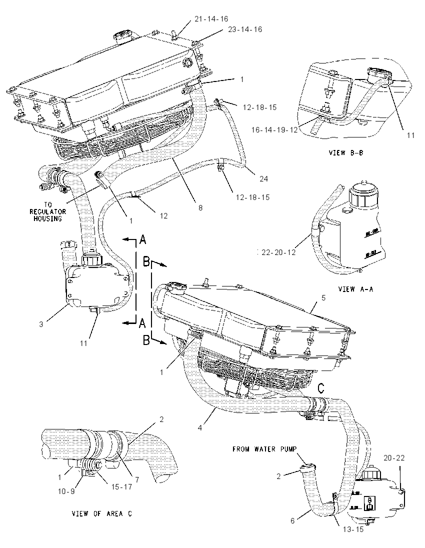 RADIATOR & OIL COOLER MTG GP 2017800 CAT