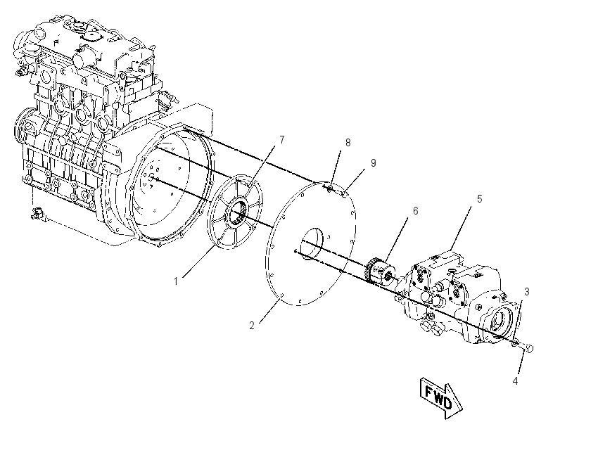 PUMP & MTG GP-HYDROSTATIC 2166116 CAT
