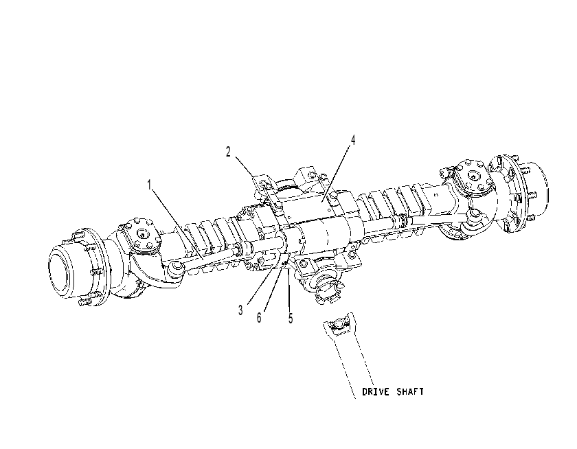 AXLE AR-FRONT 1466151 CAT