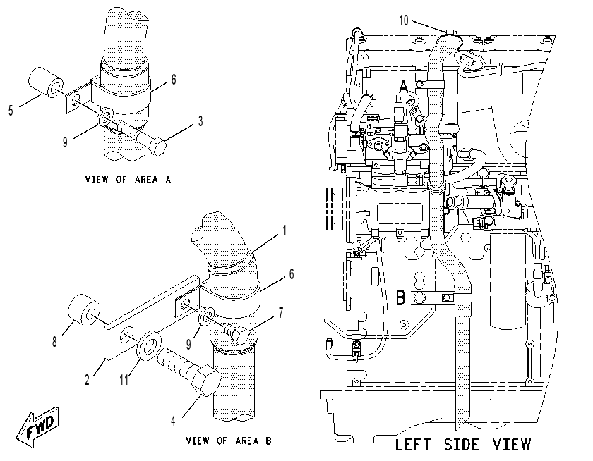 Система отвода газов 1873314 CAT