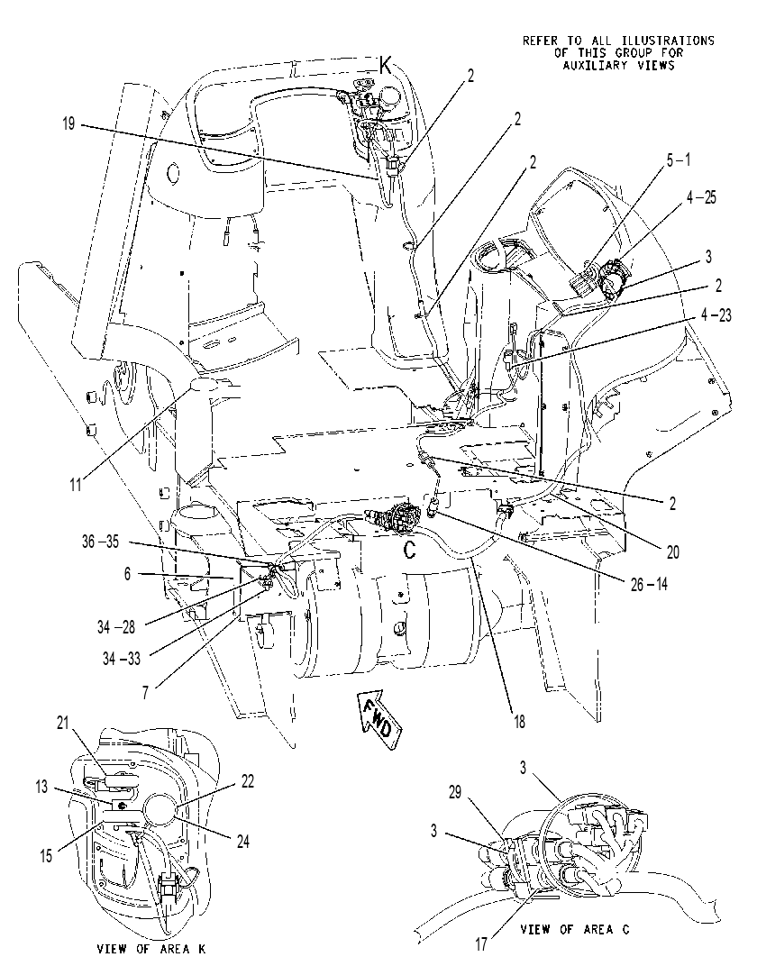 WIRING GP-STEERING 1858805 CAT