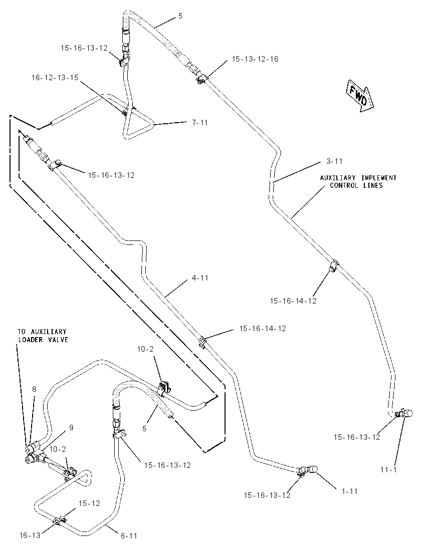 LINES GP-LOADER AUXILIARY 1126403 CAT