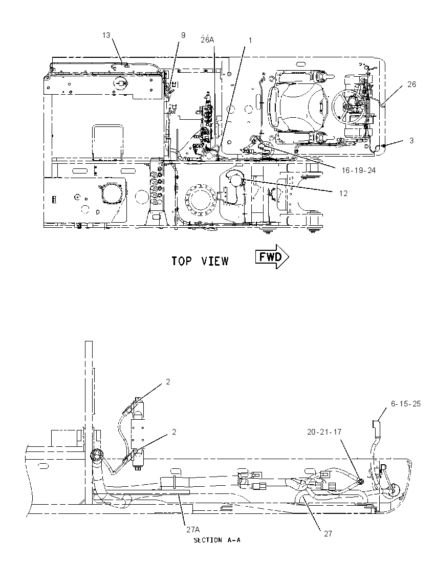 Проводка шасси 1860486 CAT