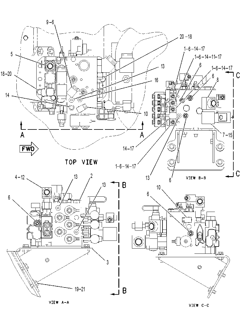VALVE & MTG GP-COMBINATION 1942686 CAT