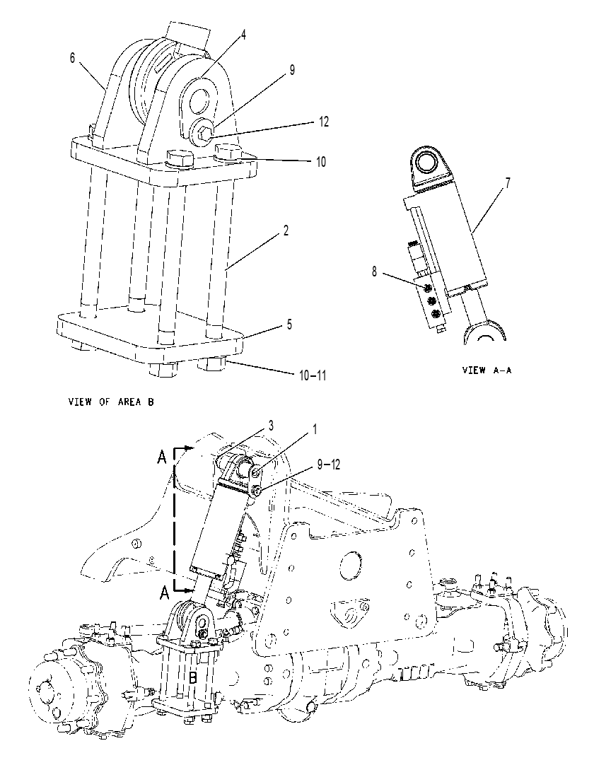 CYLINDER & MTG GP-FRAME LEVEL 2126179 CAT