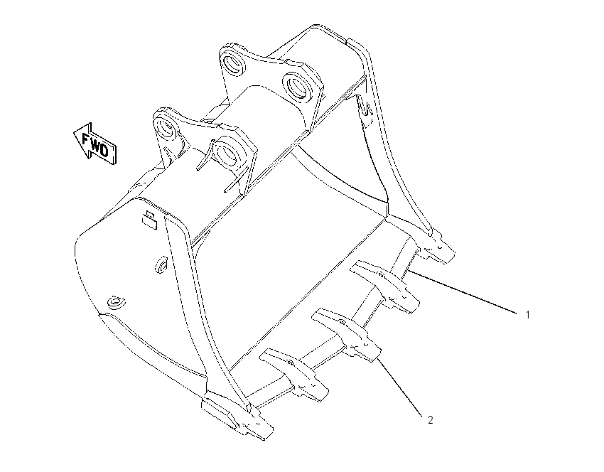 BUCKET AS-MASS EXCAVATOR 1574200 CAT
