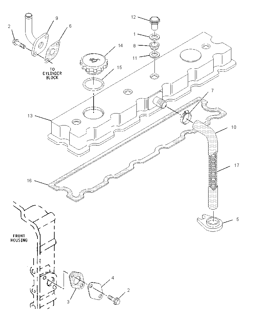 Крышка клапанного механизма 1665272 CAT