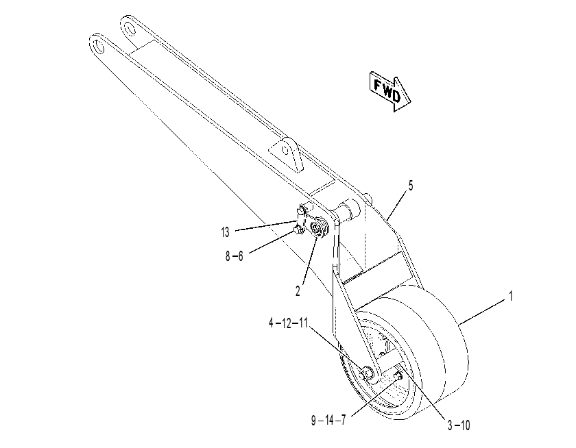 WHEEL GP-SUPPORT 2132921 CAT