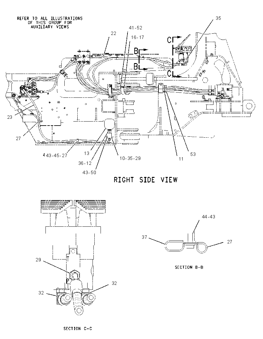 Трубопроводы управляющие 1942676 CAT
