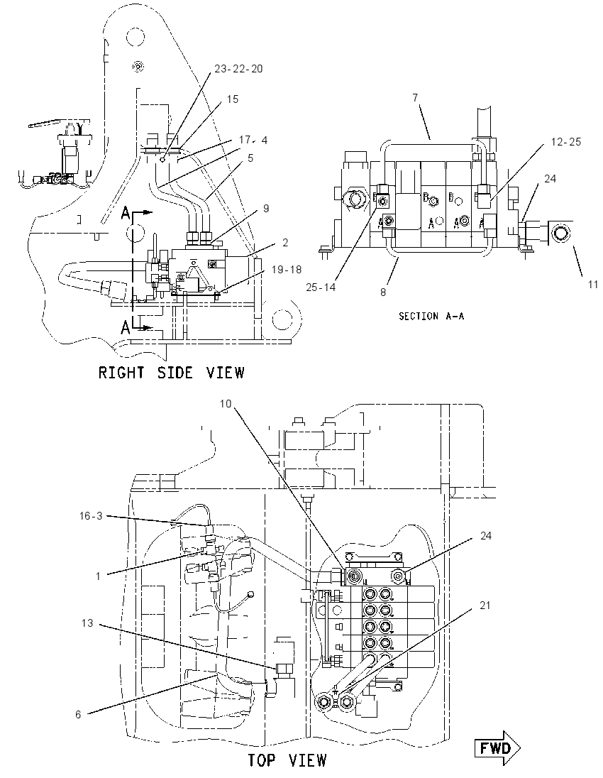 VALVE & LINES AR 1942734 CAT