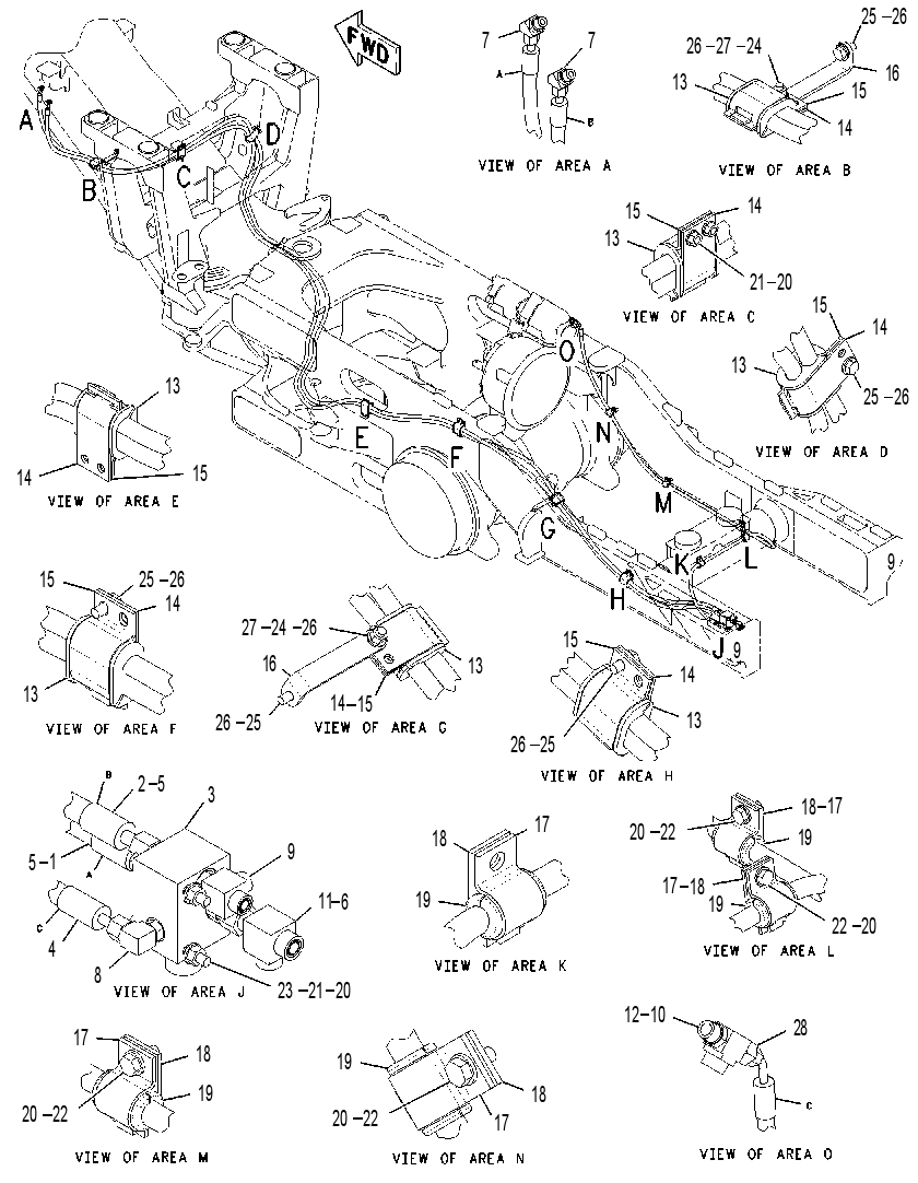 Трубопроводы рыхлителя 8X9023 CAT