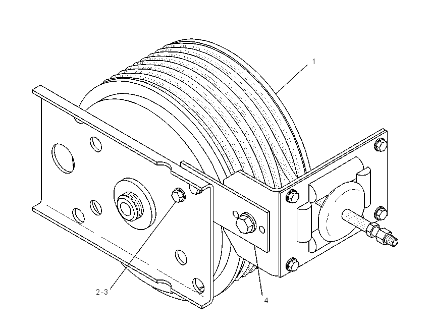 REEL GP-WASHDOWN HOSE 6R0307 CAT