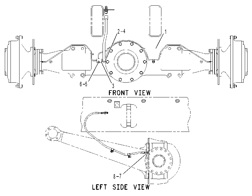 AXLE AR-REAR 1619676 CAT